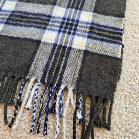 J. Crew Plaid Cashmere Scarf Dark Green Plaid - Picture 3 of 7